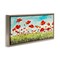 Stupell Industries Bright Red Poppies Meadow Framed Floater Canvas Wall Art